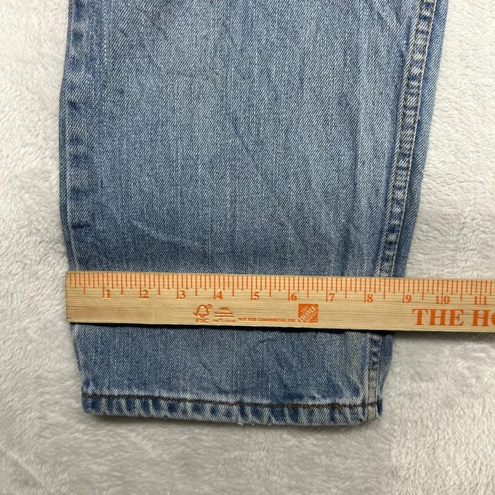 Levi's 505 Regular Fit‎ Jeans Mens Blue Denim Pockets Straight Zip Fly - 36X30